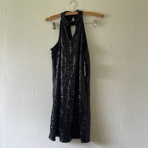 SD Collection Black New Sleeveless Sequined Party Dress Size 10